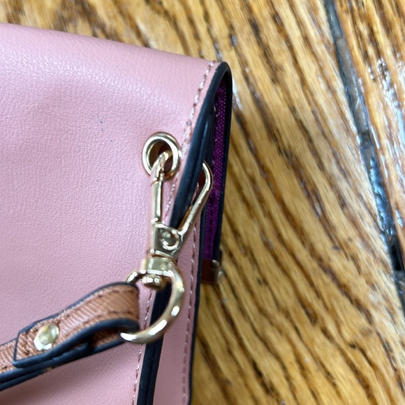 Nicole Lee Dusty Pink wallet. Snap front flap, still has protective vinyl. - Picture 7 of 13